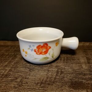 Floral Patterned Serveware Bowl with Handle